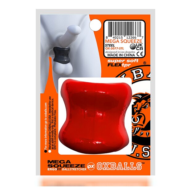 Oxballs Mega Squeeze Ergofit Ballstretcher Red
