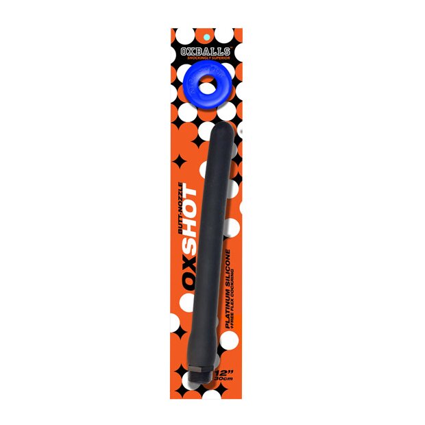 Oxballs Oxshot Butt-Nozzle Anal Dusche Schwarz Duschkopf Blau