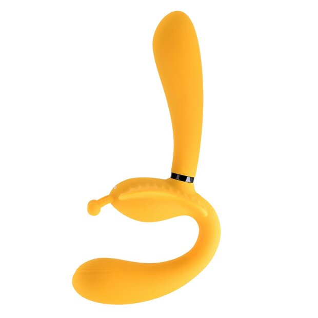 Evolved The Monarch Paarvibrator Gelb 22,9 cm ⌀ 3,5 cm