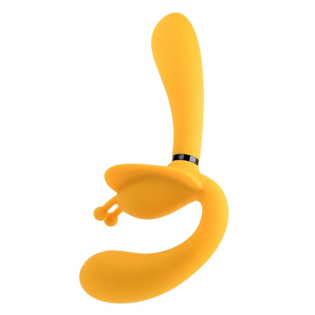 Evolved The Monarch Paarvibrator Gelb 22,9 cm ⌀ 3,5 cm
