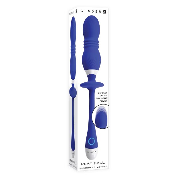 Gender X Play Ball Analplug Blau ⌀ 3,6 cm