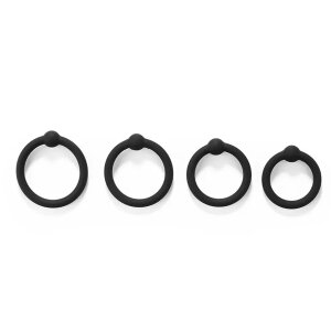 Kiotos Silicone Penis Glans Ring Set Penisring Schwarz ⌀...