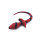 Anal Plug Dog Tail Black/Red 3,2 cm