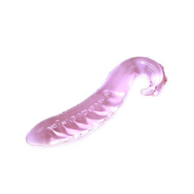 Kiotos Pink Tentacle Glasdildo Rosa 16 cm