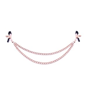 Kiotos Steel Nipple Clamps Nippelklemmen mit Doppelkette...