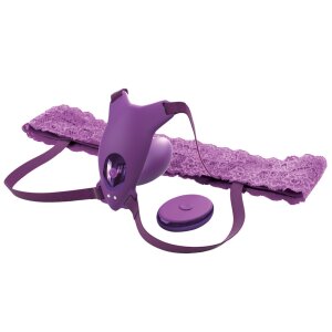 Pipedream Ultimate G-Spot Butterfly Strap-On Lila 10 cm ⌀...