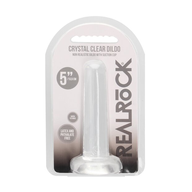 RealRock Non Realistic Dildo with Suction Cup Spezialdildo Transparent 13,5 cm