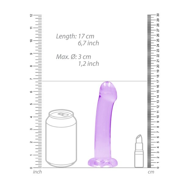 Non Realistic Dildo with Suction Cup - 6,7/ 17 cm