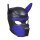 Shots Ouch! neoprene dog mask blue