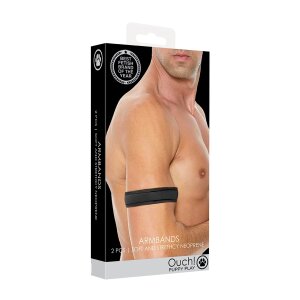 Shots Ouch! Neopren Armbänder schwarz