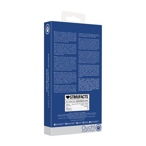 Shots Ouch! bracelets néoprène bleu