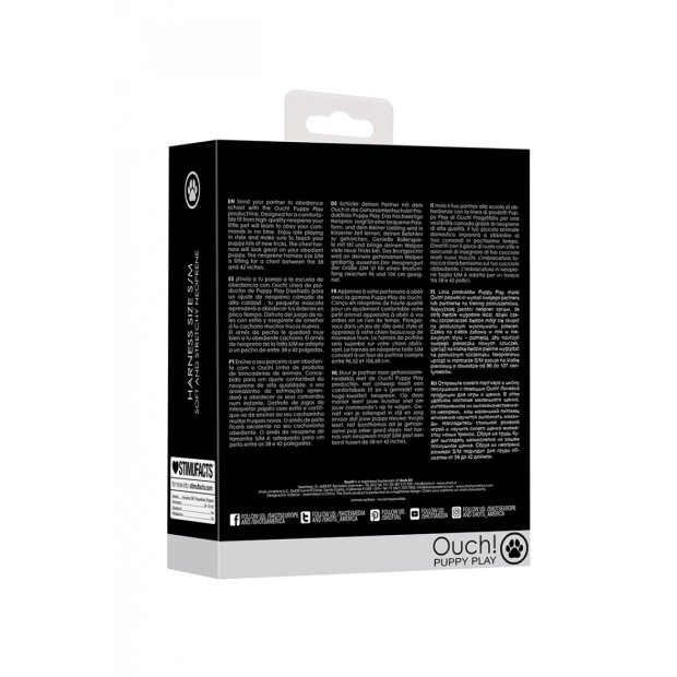 Shots Ouch! Neopren-Gurtzeug schwarz S/M