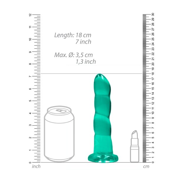 RealRock Non Realistic Dildo Türkis 17 cm