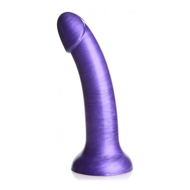 Strap U Suction Cup Dildo Metallic purple 15.8 cm
