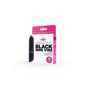 Pink Pussycat Black Mini Vibe Vibrator Schwarz 7 cm