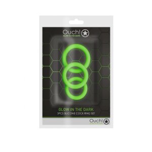 Shots Ouch! Cock Ring Set 3er Penisringe Grün ⌀ 3...