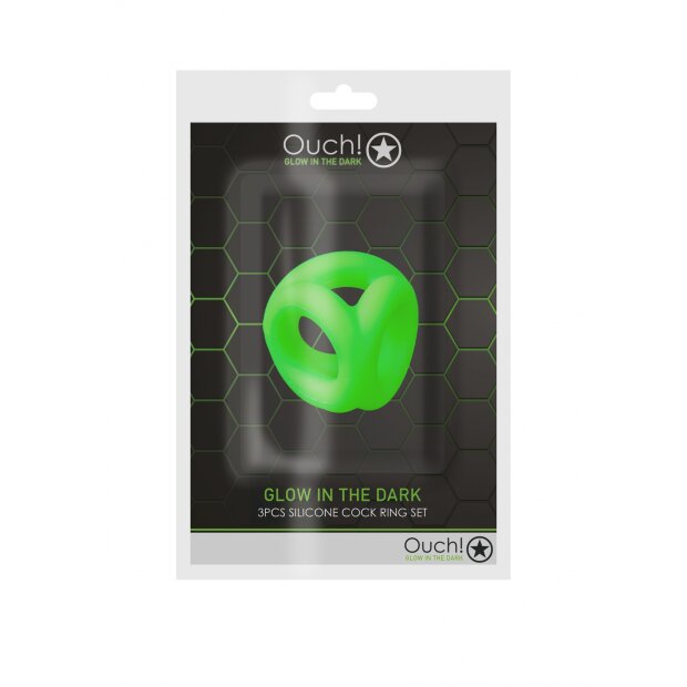 Cock Ring & Ball Strap - Glow in the Dark