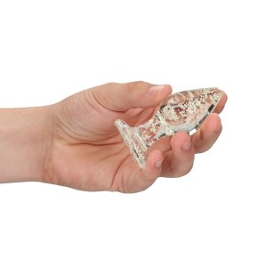 Glass Butt Plug - Glow in the Dark - Medium - 3,2 cm