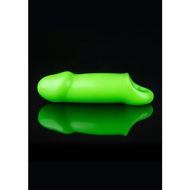 Shots - Ouch! Smooth Thick Stretchy Penis Sleeve Penishülle Grün 15 cm ⌀ 4 cm