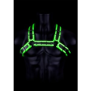Bulldog Harness with Buckle Glow in the Dark L/XL