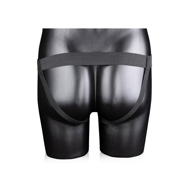 Shots Ouch ! Twisted Hollow Strap-On gris 20 cm