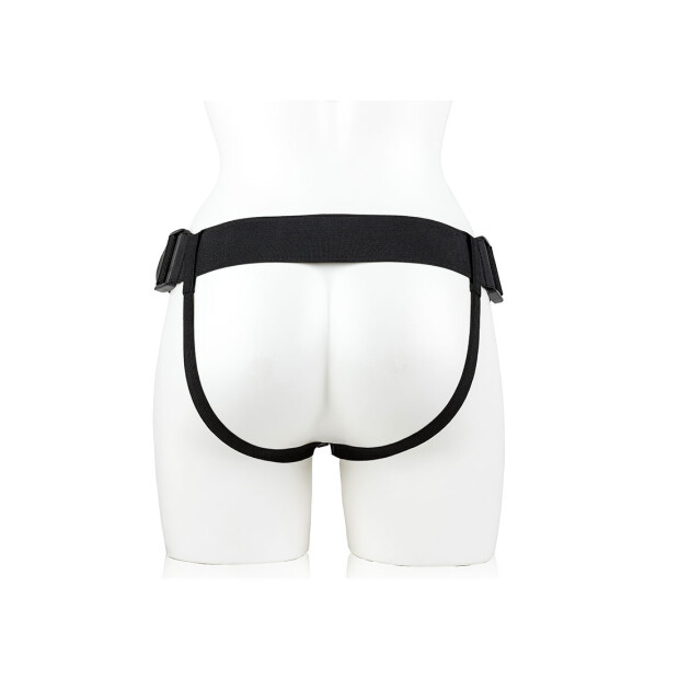 Vibrating Hollow Strap-on with Balls - 7/ 18 cm