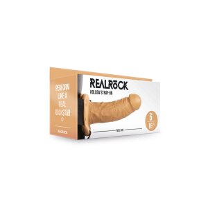 RealRock Hollow Strap-on without Balls Strap-On Beige...