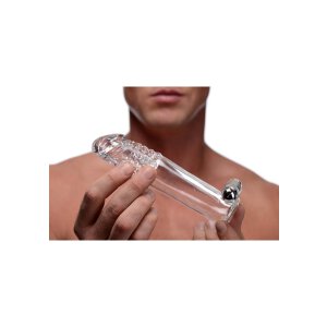 Clear Sensations Penis Extender Vibro Sleeve with Bullet
