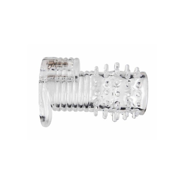 Size Matters Vibrating Textured Erection Sleeve Penishülle Transparent