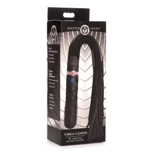 Master Series Vibra-Lasher 9X Vibrating Silicone Dildo...