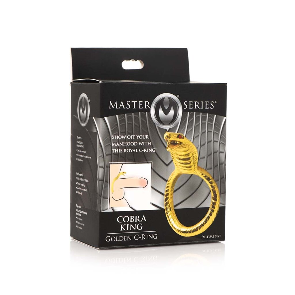 XR Brands Master Series Cobra King Golden Penisring Gold ⌀ 6 cm, 29,95 €