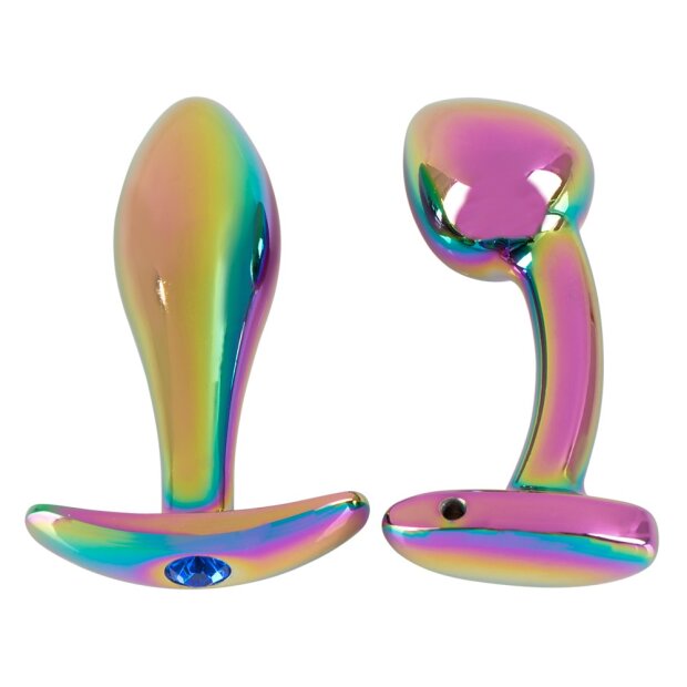 Anos Metal Butt Plug Set Rainbow