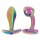 Anos Metal Butt Plug Set Rainbow