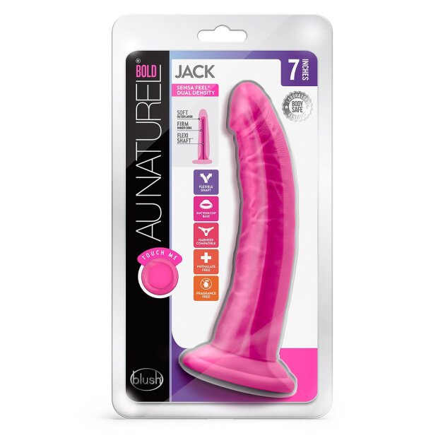 Blush Au Naturel Bold Jack Dildo Pink 19,0 cm