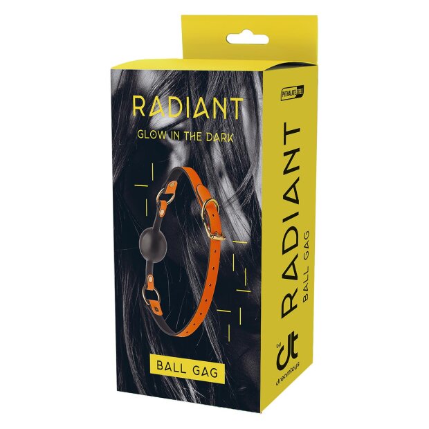 Radiant Ball Gag Glow In The Dark Orange