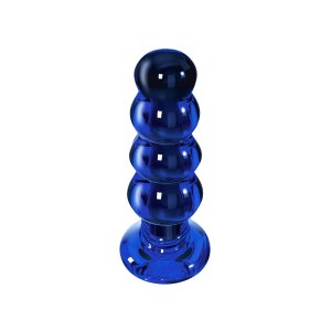 TOYJOY Radiant Glass Buttplug Analplug Blau ⌀ 3,5 cm