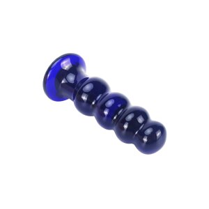 TOYJOY Radiant Glass Buttplug Analplug Blau ⌀ 3,5 cm