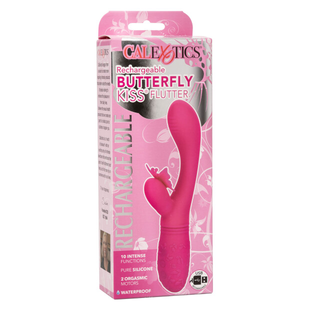 CalExotics Butterfly Kiss Flutter Pink Vibrator 9 cm