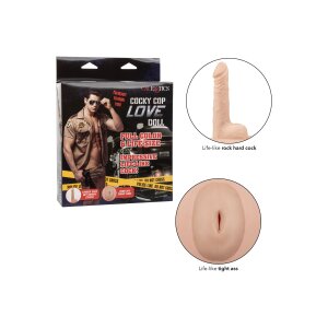 CalExotics Cocky Cop Love Doll Liebespuppe Beige Dildo 14 cm