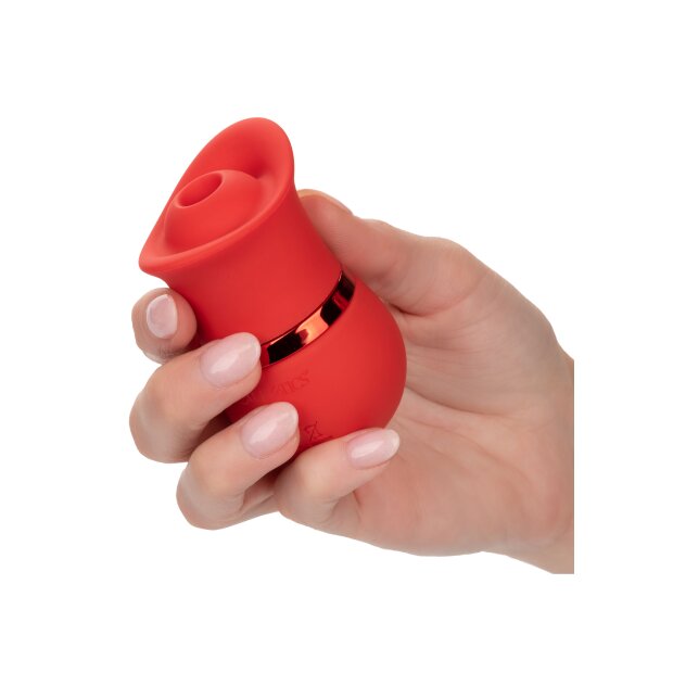 CalExotics French Kiss Suck & Play Set Druckwellen Vibrator Rot 2 Teilig