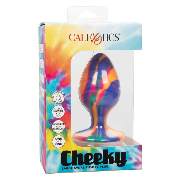 CalExotics Cheeky Large Swirl Plug Analplug Mehrfarbig ⌀ 4,5 cm
