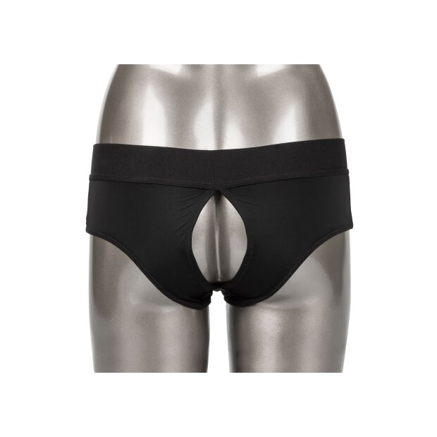 CalExotics Backless Brief Strap-On Schwarz L/XL