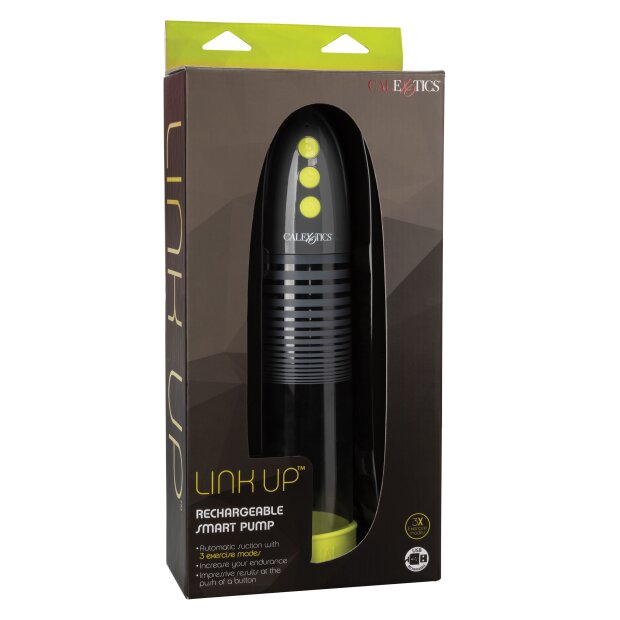 CalExotics Link Up Rechargeable Pump Penis Pumpe Schwarz 20,25 cm ⌀ 6,25 cm