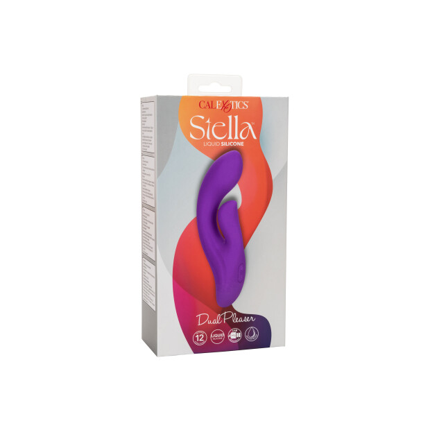 CalExotics Stella Dual Pleaser Rabbit Vibrator Lila 17,25 cm