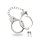 Taboom silver-plated BDSM handcuffs