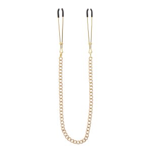 Taboom Nippel Klemmen mit Goldkette Klemmen und Clips Gold
