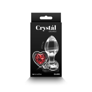 NS Novelties Crystal Desires Red Heart M Analplug Rot ⌀...