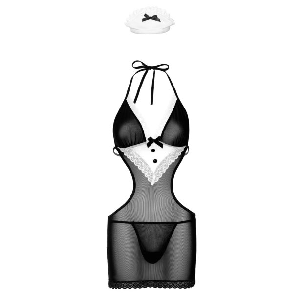 French Maid Roleplay Set Black, White L/XL