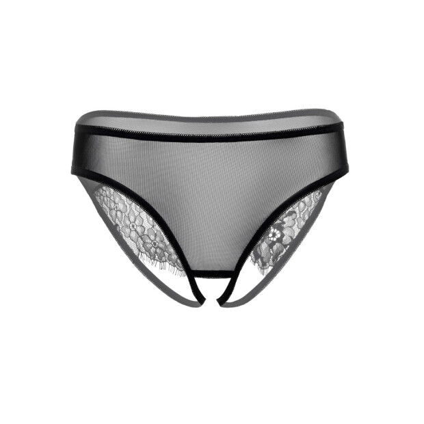 Nicolette crotchless panty Black S/M