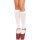Nylon Knee Highs White OS